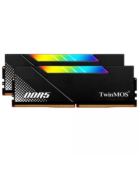TwinMOS DDR5 32GB (2x16GB) 6000MHz CL36 RGB Desktop Ram Black