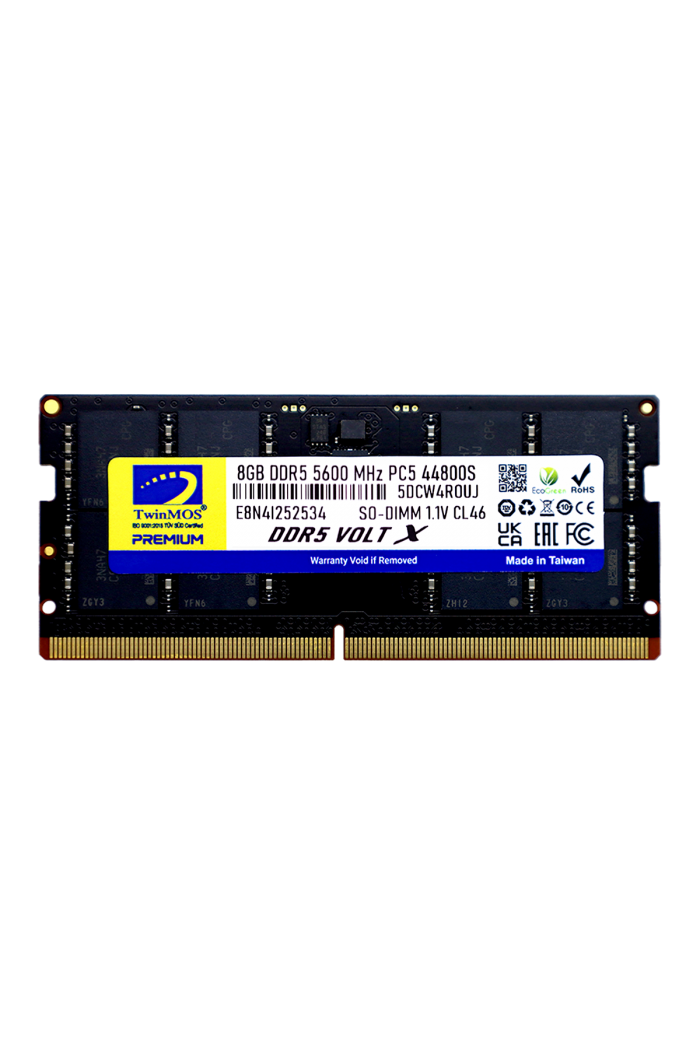 TwinMOS DDR5 8GB 5600MHz CL46 Notebook Ram