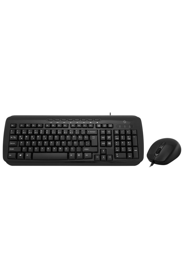 Frisby Kablolu Q-Türkçe Multimedya Klavye & Mouse
