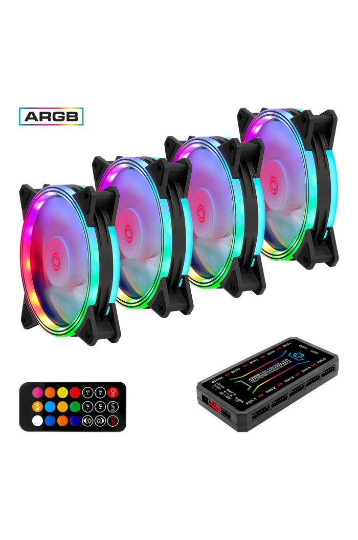 Frisby Anakart Kontrollü 120mm ARGB Kasa Fanı (4x120mm Fan Kiti)