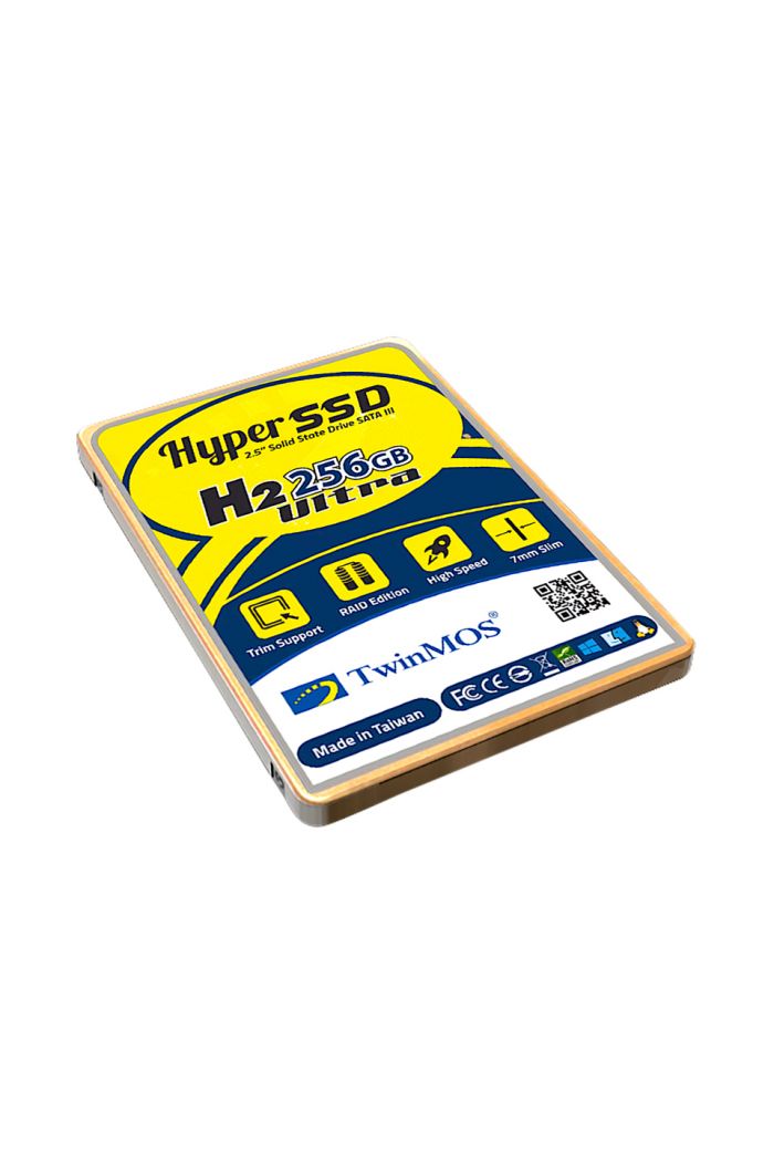 TwinMOS 256GB 2.5" SATA3 SSD (580Mb-550Mb/s) TLC 3DNAND GOLD