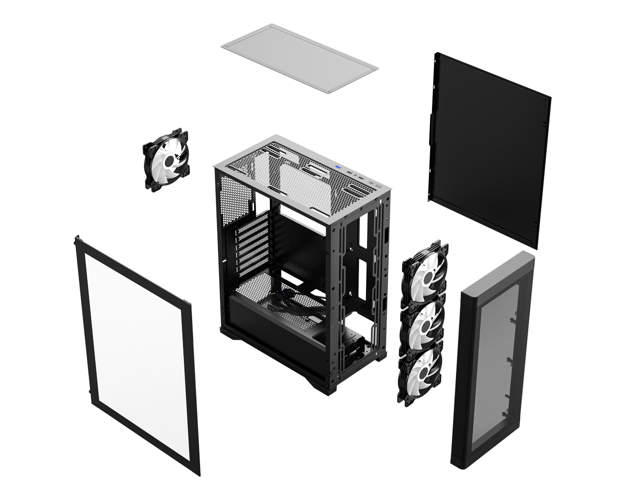 Frisby FC-9480G panel ve fan yerleşimi